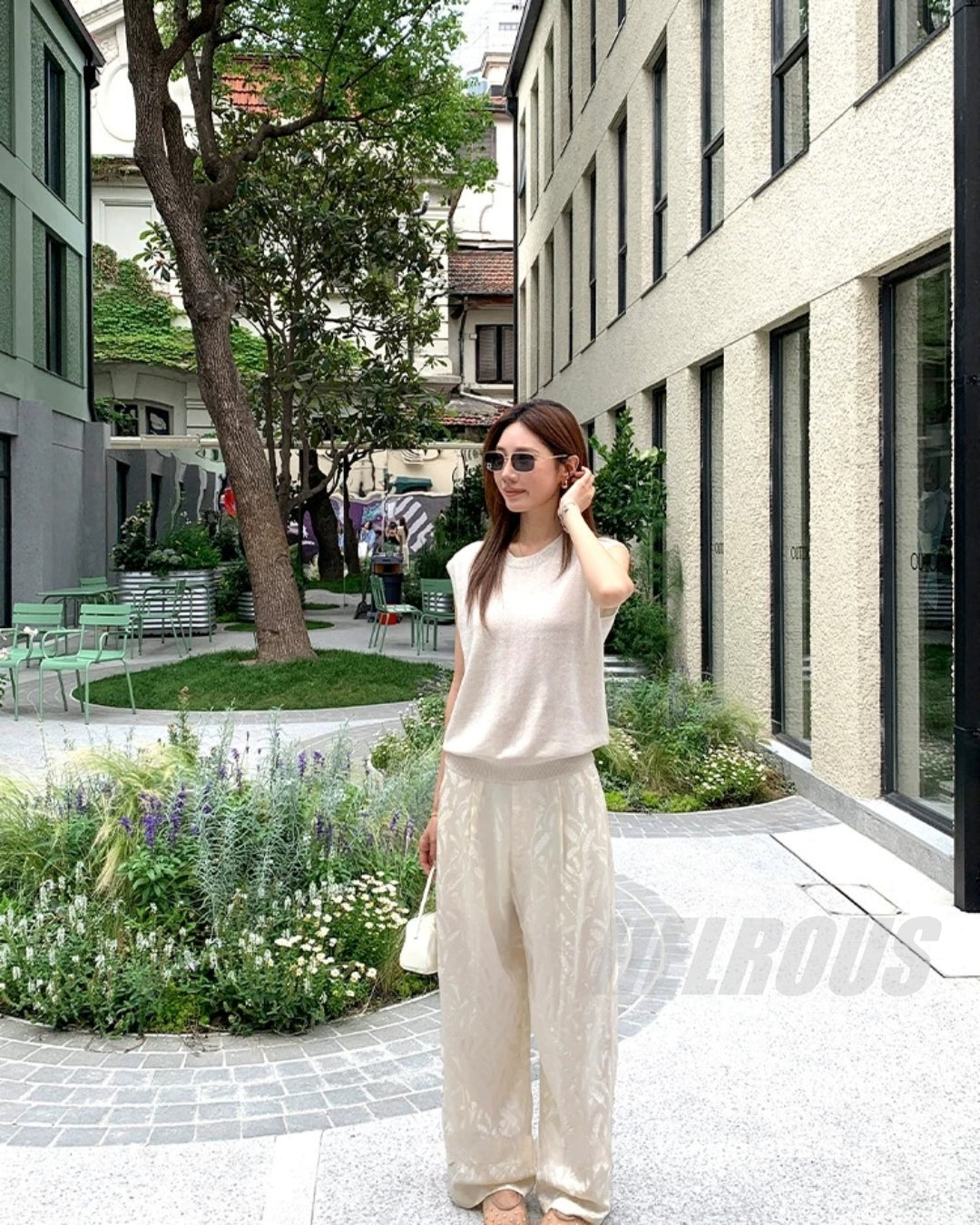 Acetate Jacquard Wide-Leg Cropped Pants_BDHL8334