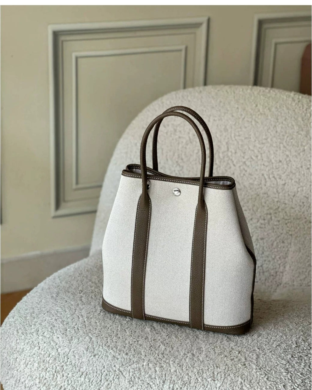 Striped Canvas Tote Bag_BDHL8385