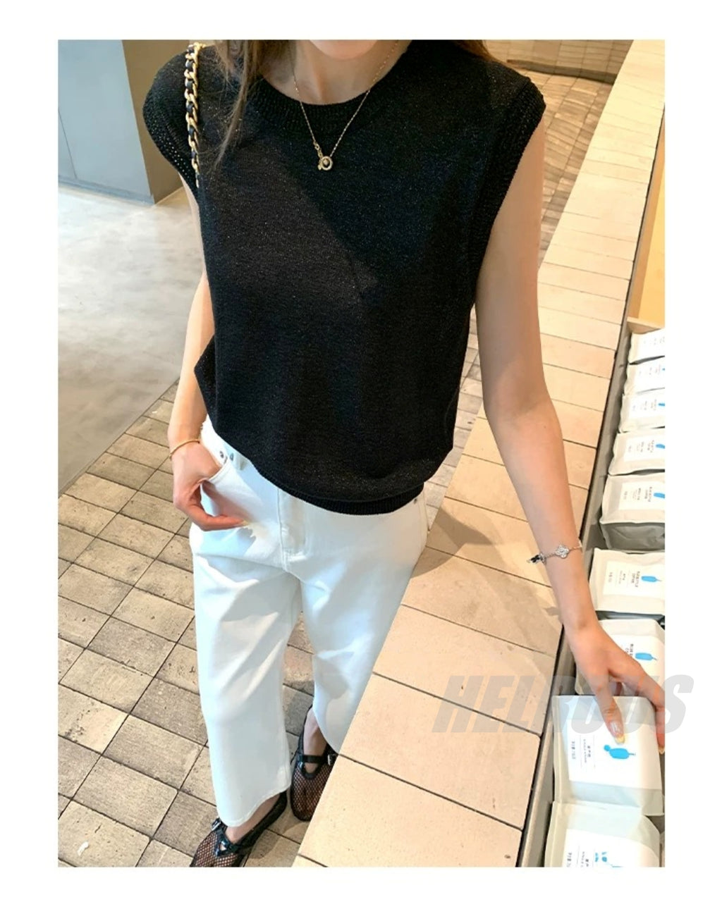 High-Waist Straight-Leg Cropped Pants_BDHL8333