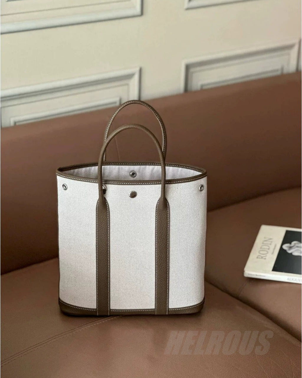 Striped Canvas Tote Bag_BDHL8385