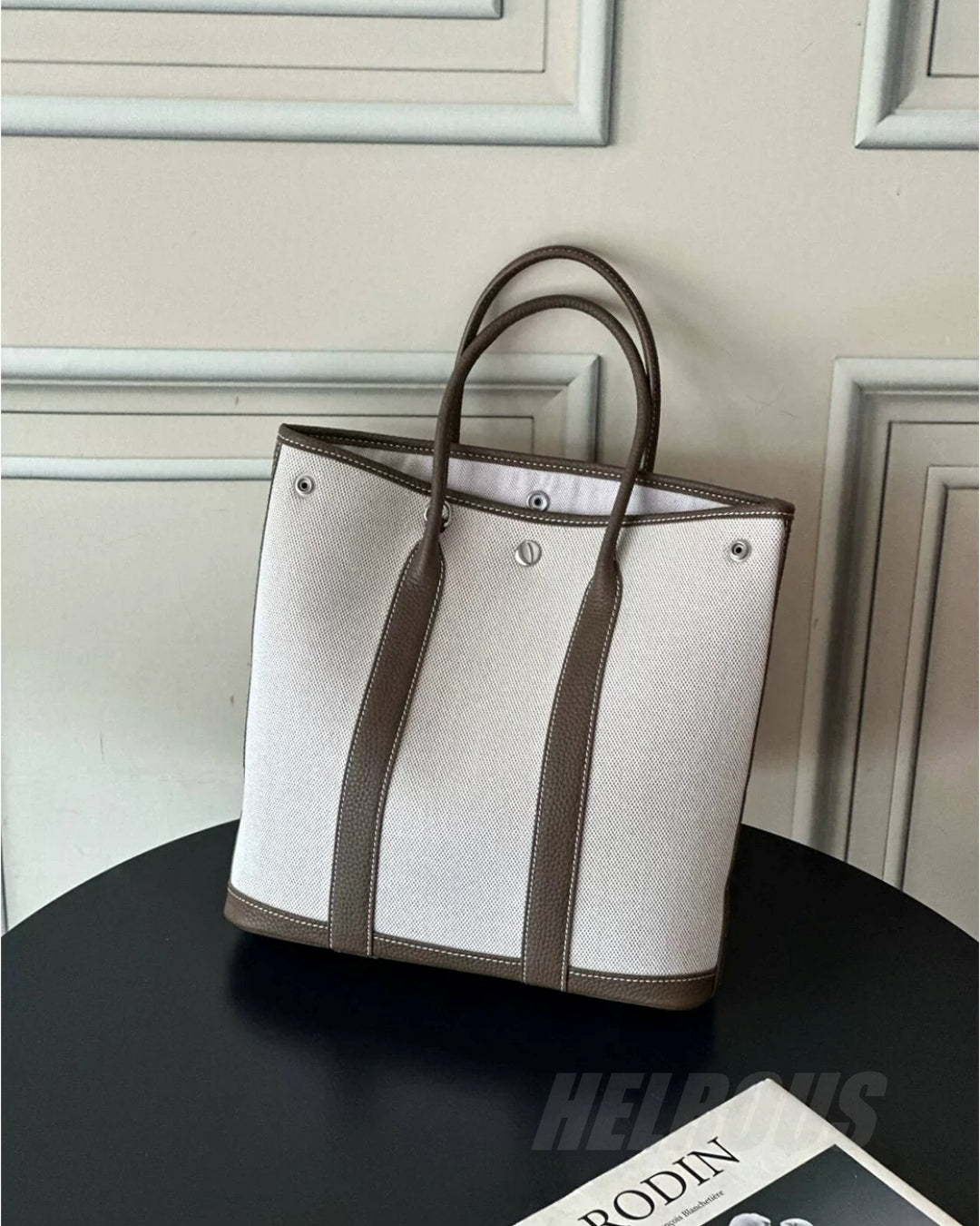 Striped Canvas Tote Bag_BDHL8385