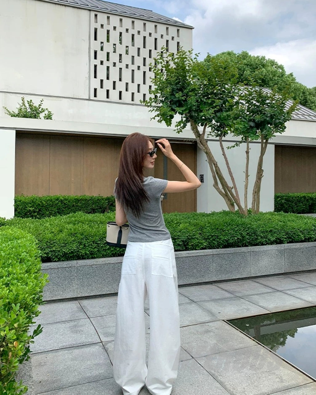 Tencel Henley Slim Short-Sleeve Top_BDHL8336