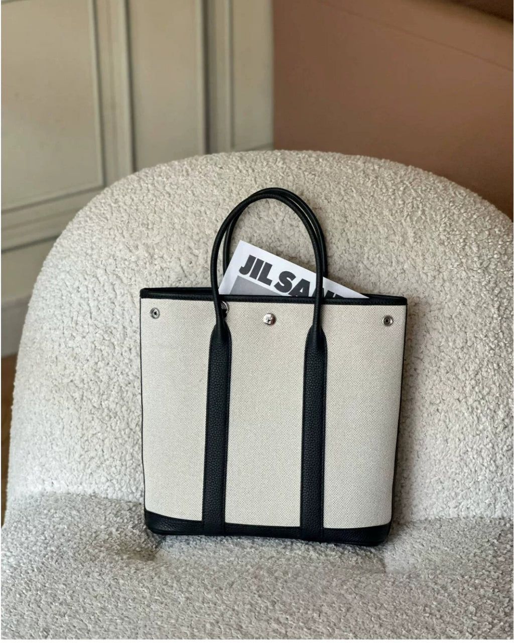 Striped Canvas Tote Bag_BDHL8385