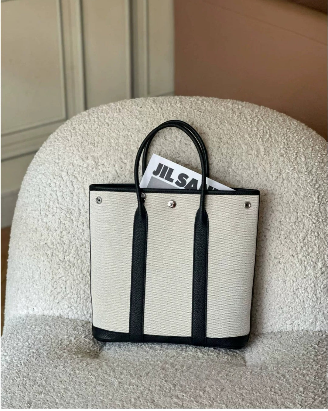 Striped Canvas Tote Bag_BDHL8385