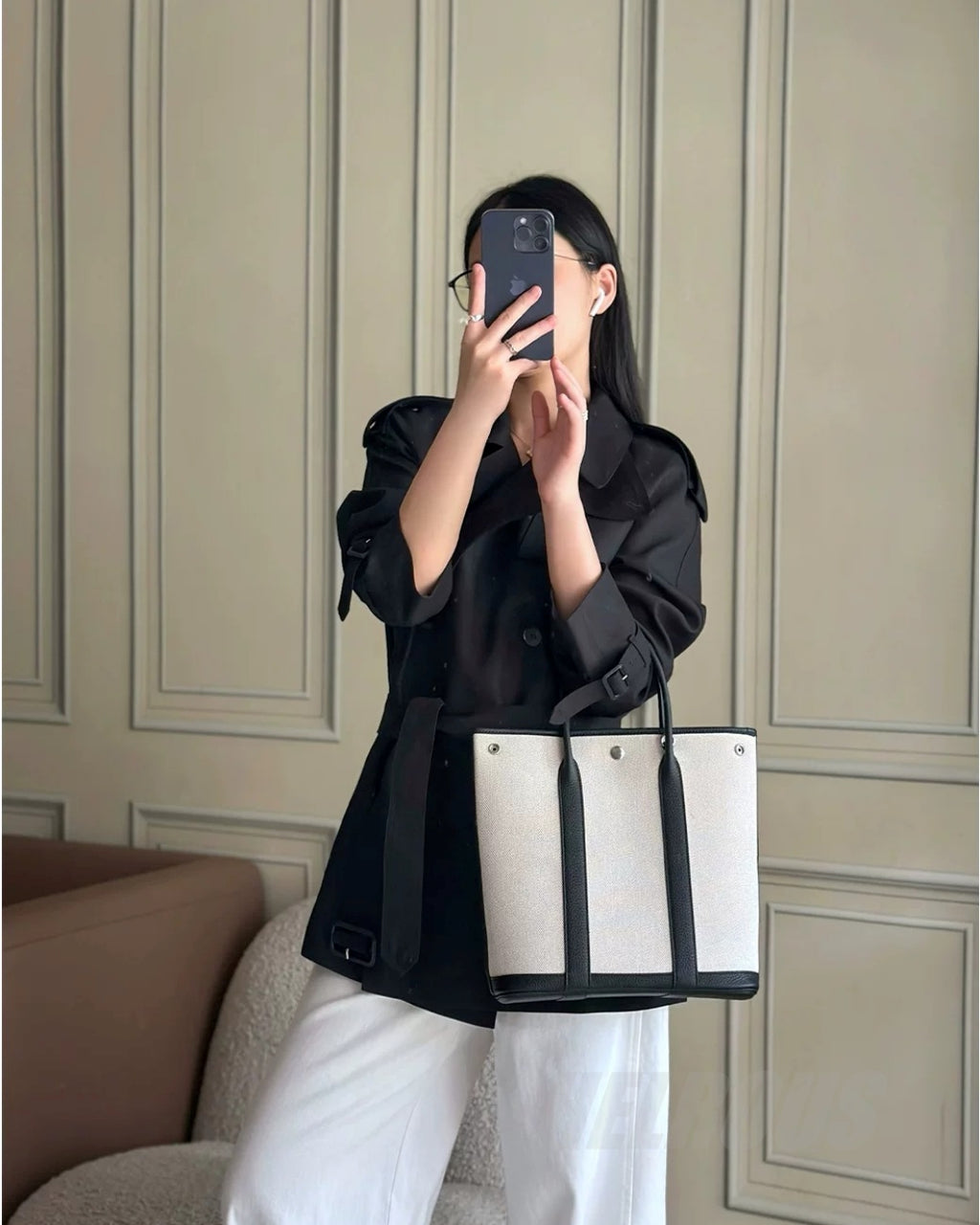 Striped Canvas Tote Bag_BDHL8385