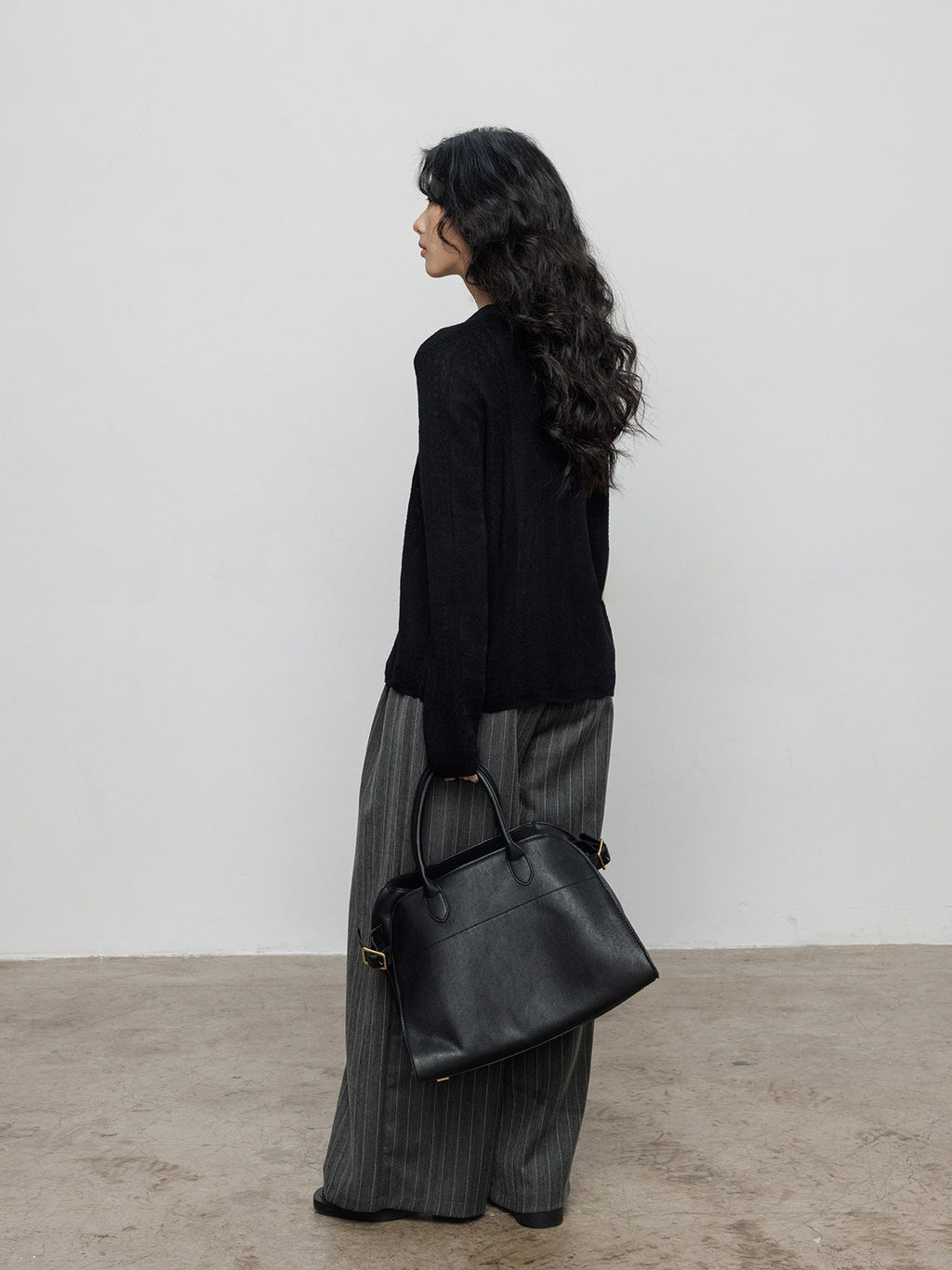 V領蕾絲針織上衣_BDHL8140