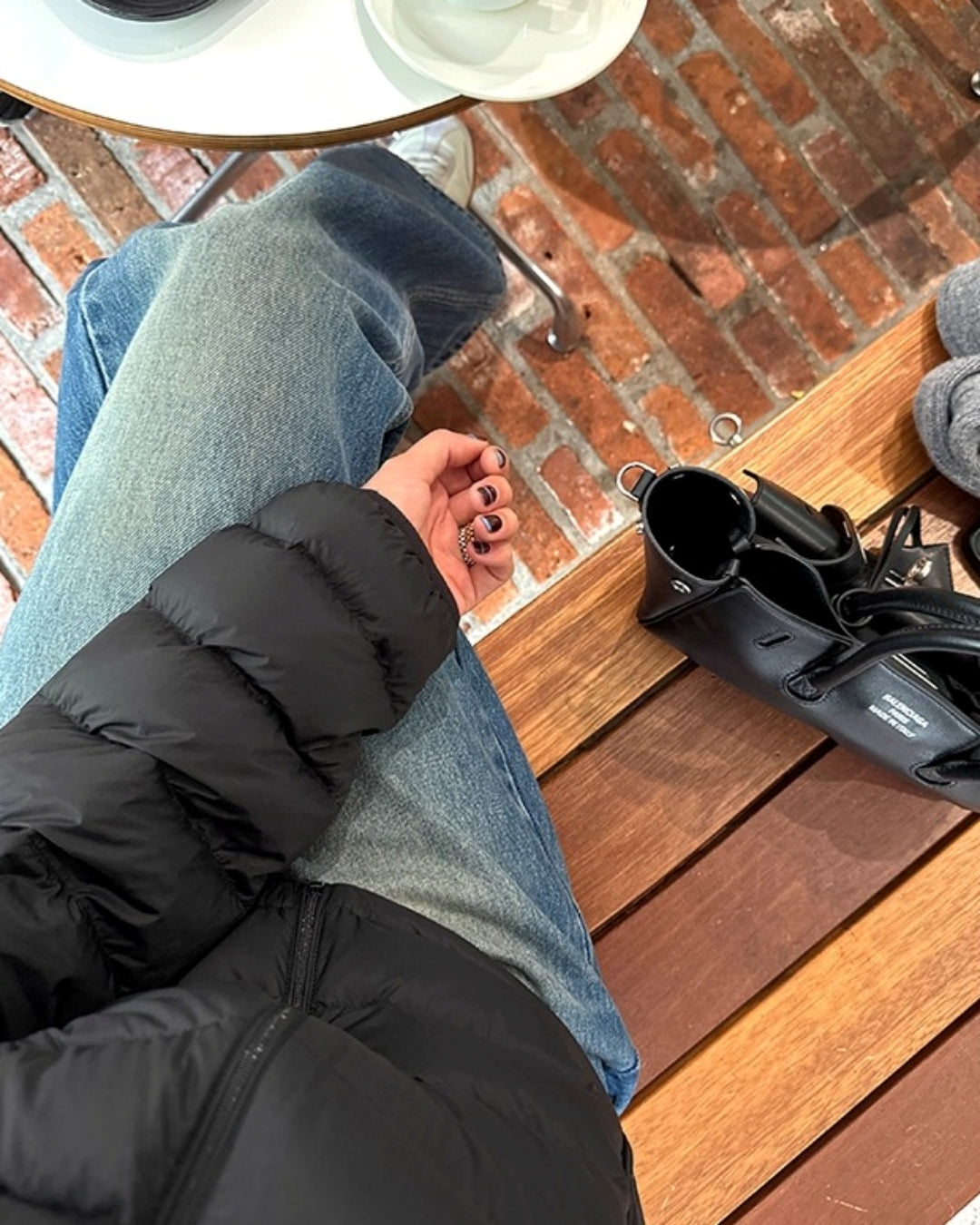 Light Slim Hooded Short Down Jacket_BDHL8028