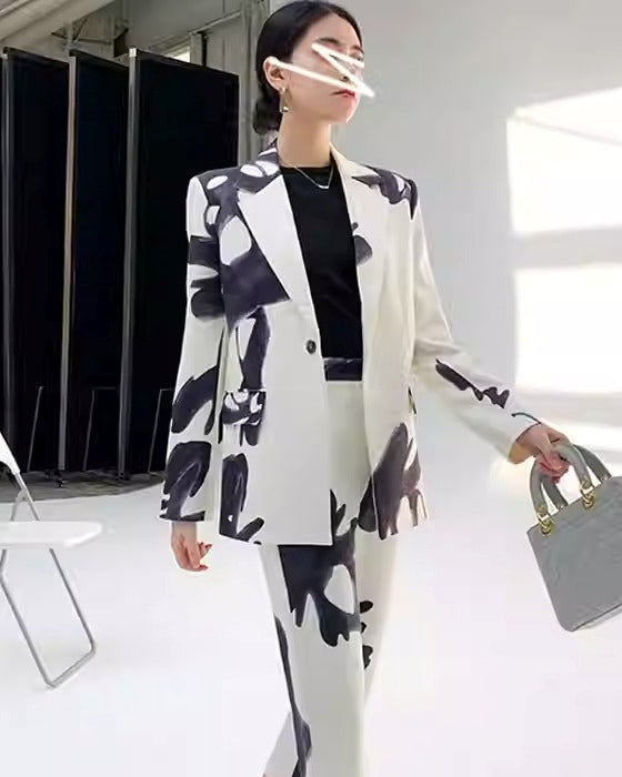 [Domestic Delivery Available] Ink Art Print Suit Set_90354897
