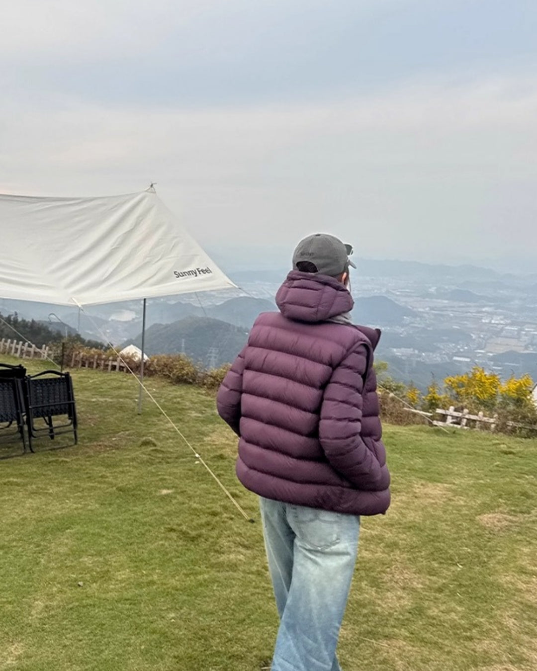 Light Slim Hooded Short Down Jacket_BDHL8028