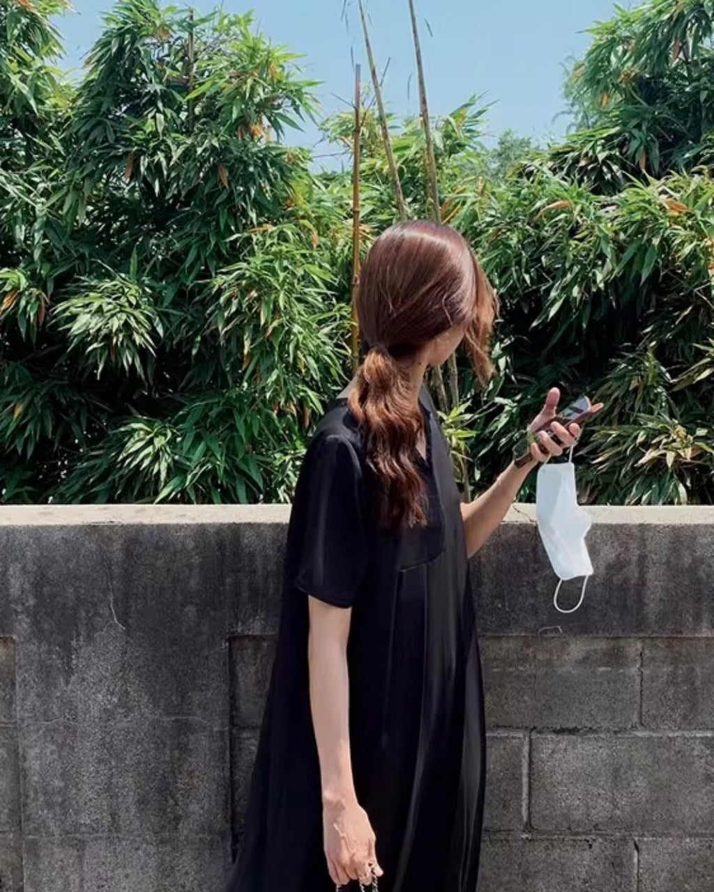 W前百褶洋裝_HL3704
