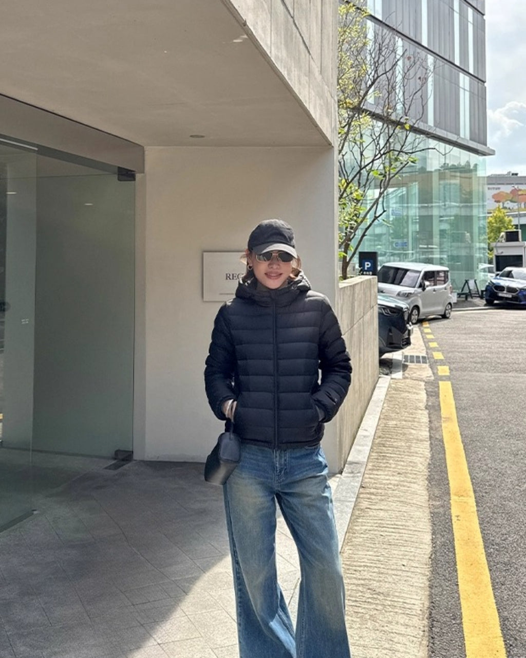 Light Slim Hooded Short Down Jacket_BDHL8028