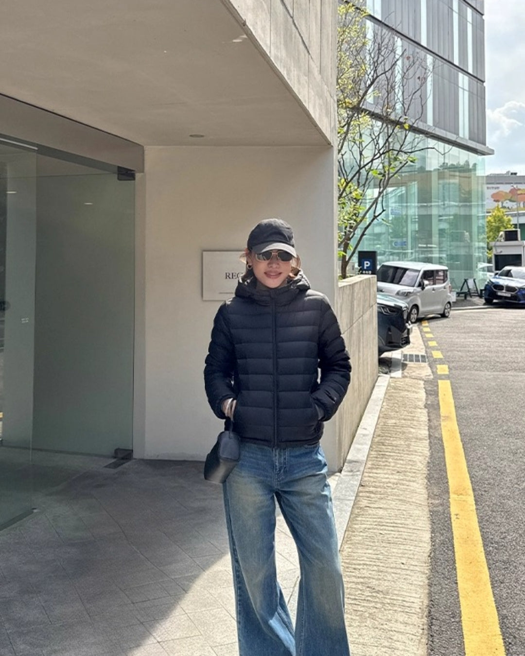 Light Slim Hooded Short Down Jacket_BDHL8028