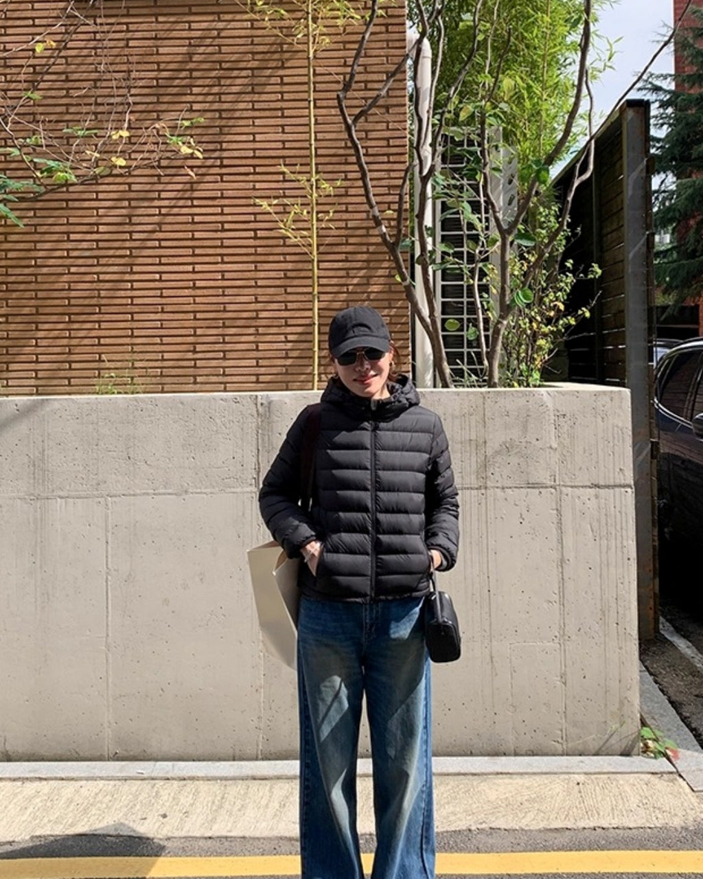 Light Slim Hooded Short Down Jacket_BDHL8028