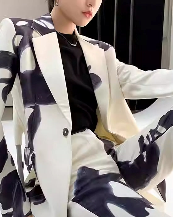 【国内即納】Ink Art Print Suit Set_90354897