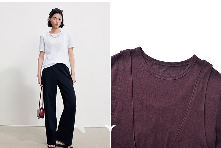 Layered Short-Sleeve Top Set_BDHL8392