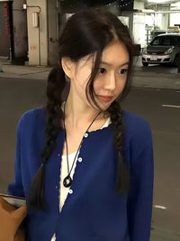 Black Circular Pendant Necklace_BDHL7436