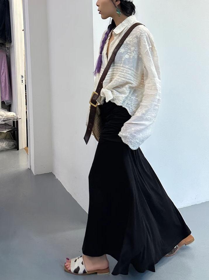 Hip-Covering Long Skirt_BDHL7347