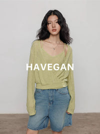 Camisole And Cardigan Knit Set_BDHL7362