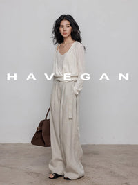 Camisole And Cardigan Knit Set_BDHL7362