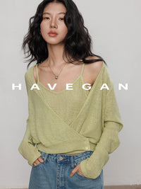 Camisole And Cardigan Knit Set_BDHL7362