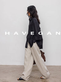 Loose-Fitting Draped Pants_BDHL7355