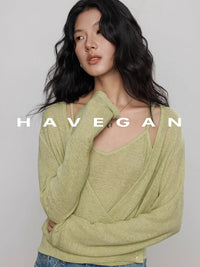 Camisole And Cardigan Knit Set_BDHL7362