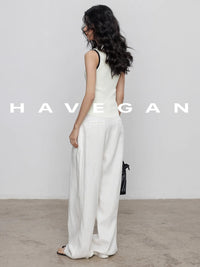 Two-Piece Style Knitted Vest_BDHL7356