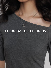 Diagonal Collar Knitted T-Shirt_BDHL7365