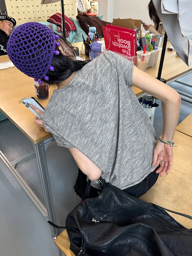 修身短款V領T卹_BDHL7349