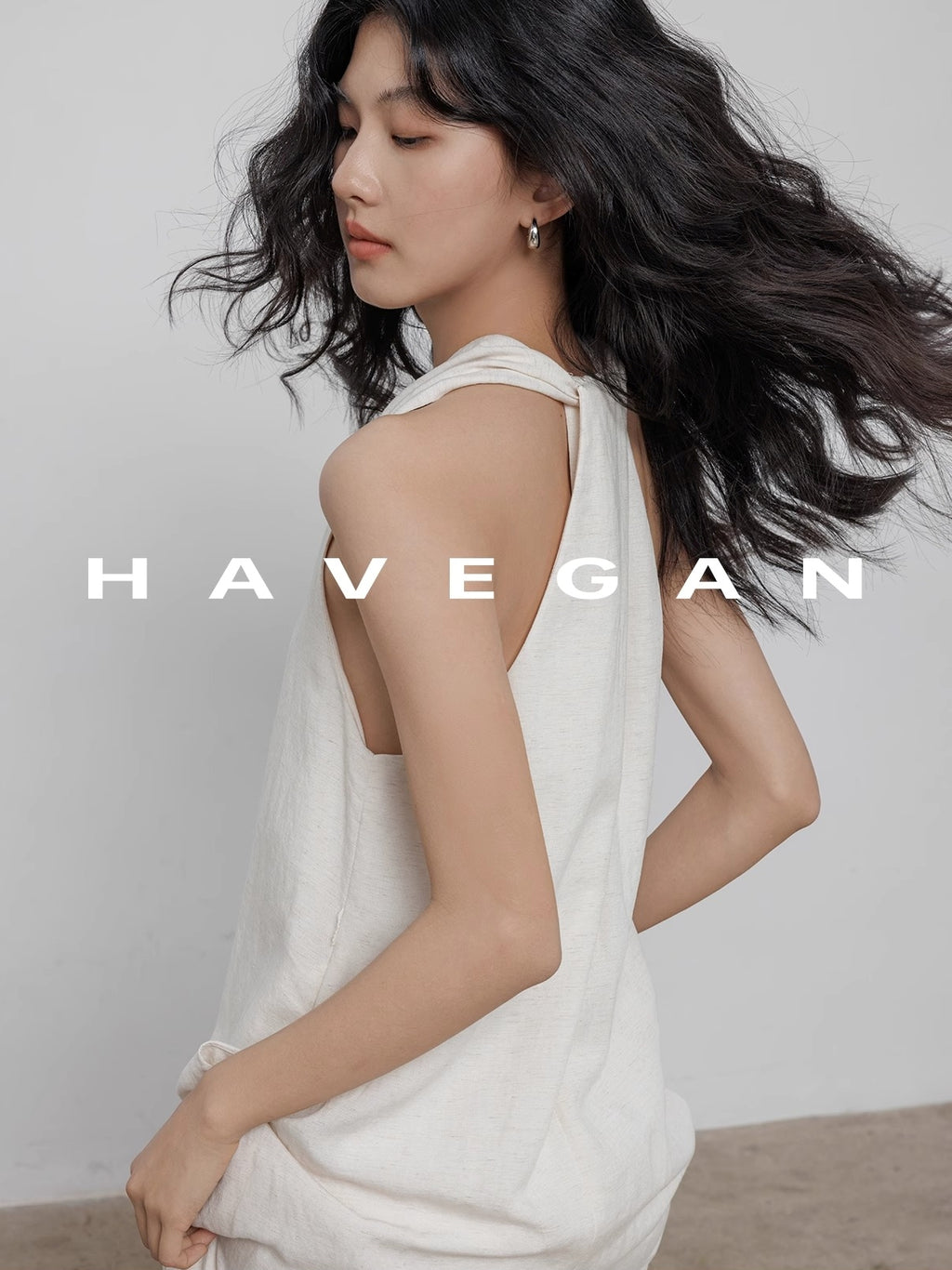 V-Neck Sleeveless A-Line Dress_BDHL7359