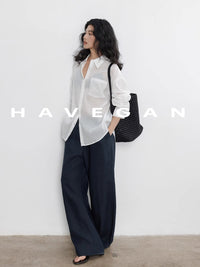 Loose-Fitting Draped Pants_BDHL7355