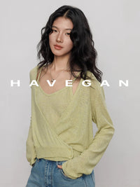 Camisole And Cardigan Knit Set_BDHL7362