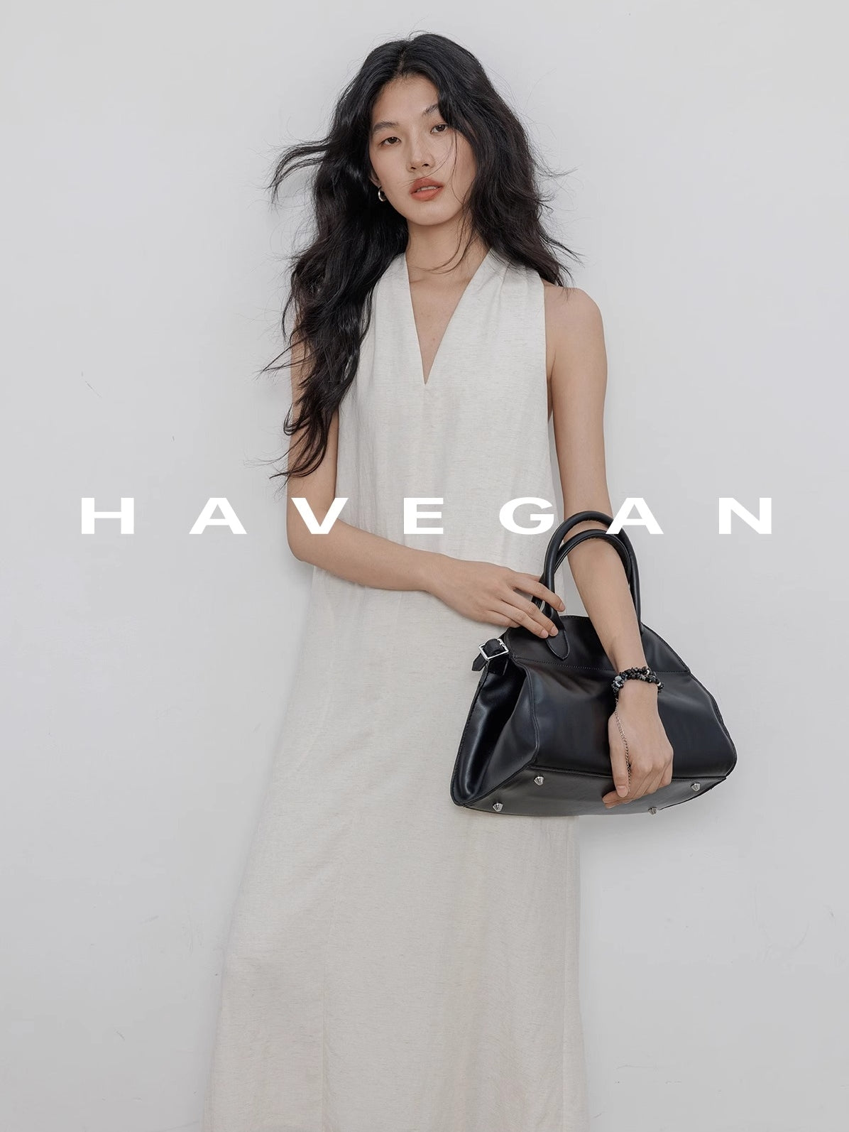 V-Neck Sleeveless A-Line Dress_BDHL7359