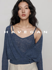 Camisole And Cardigan Knit Set_BDHL7362
