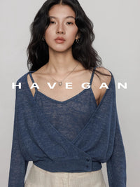 Camisole And Cardigan Knit Set_BDHL7362