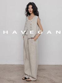 Loose-Fitting Draped Pants_BDHL7355