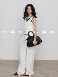 Two-Piece Style Knitted Vest_BDHL7356