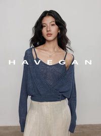 Camisole And Cardigan Knit Set_BDHL7362