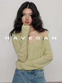 Camisole And Cardigan Knit Set_BDHL7362