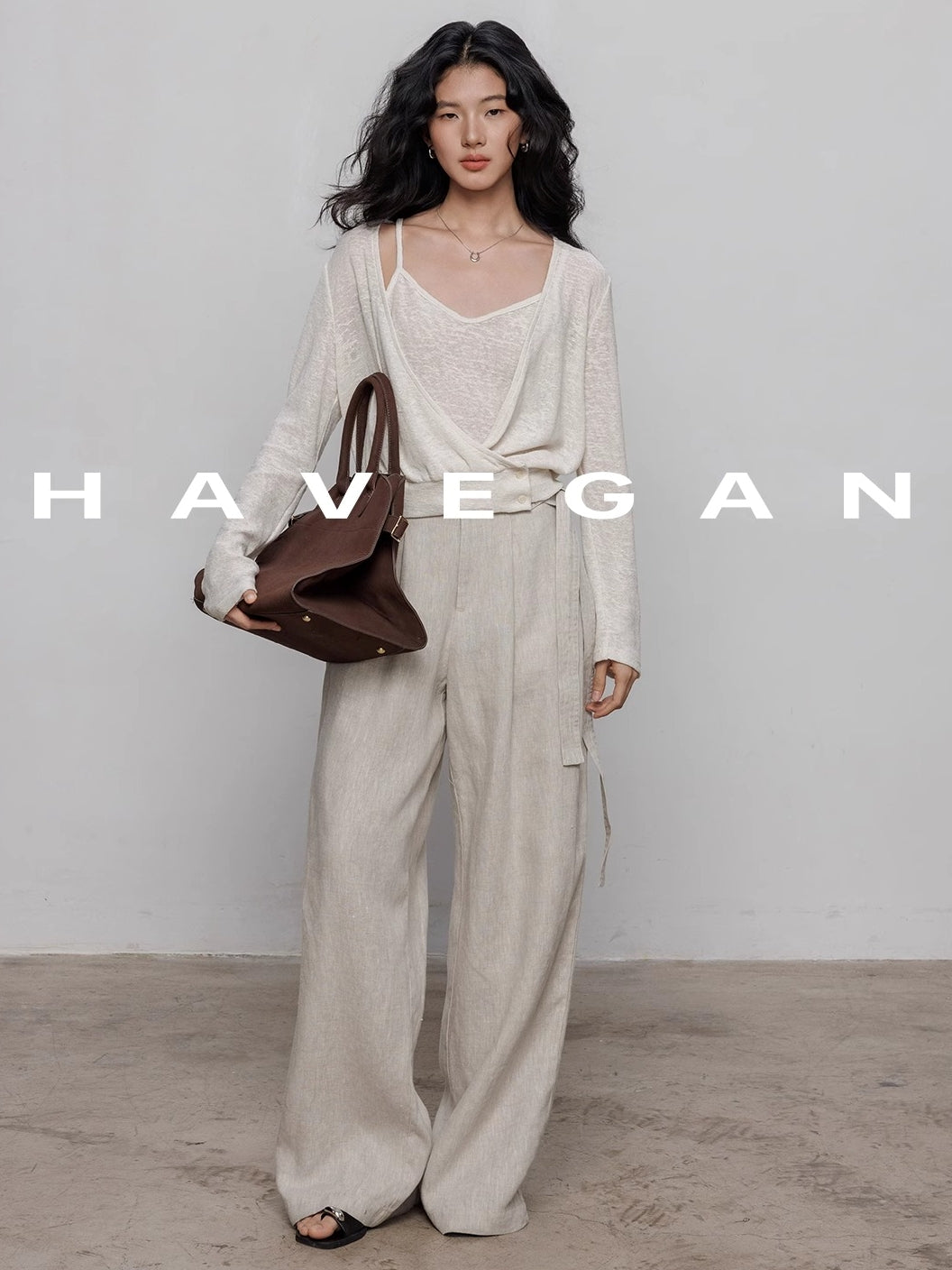 Camisole And Cardigan Knit Set_BDHL7362