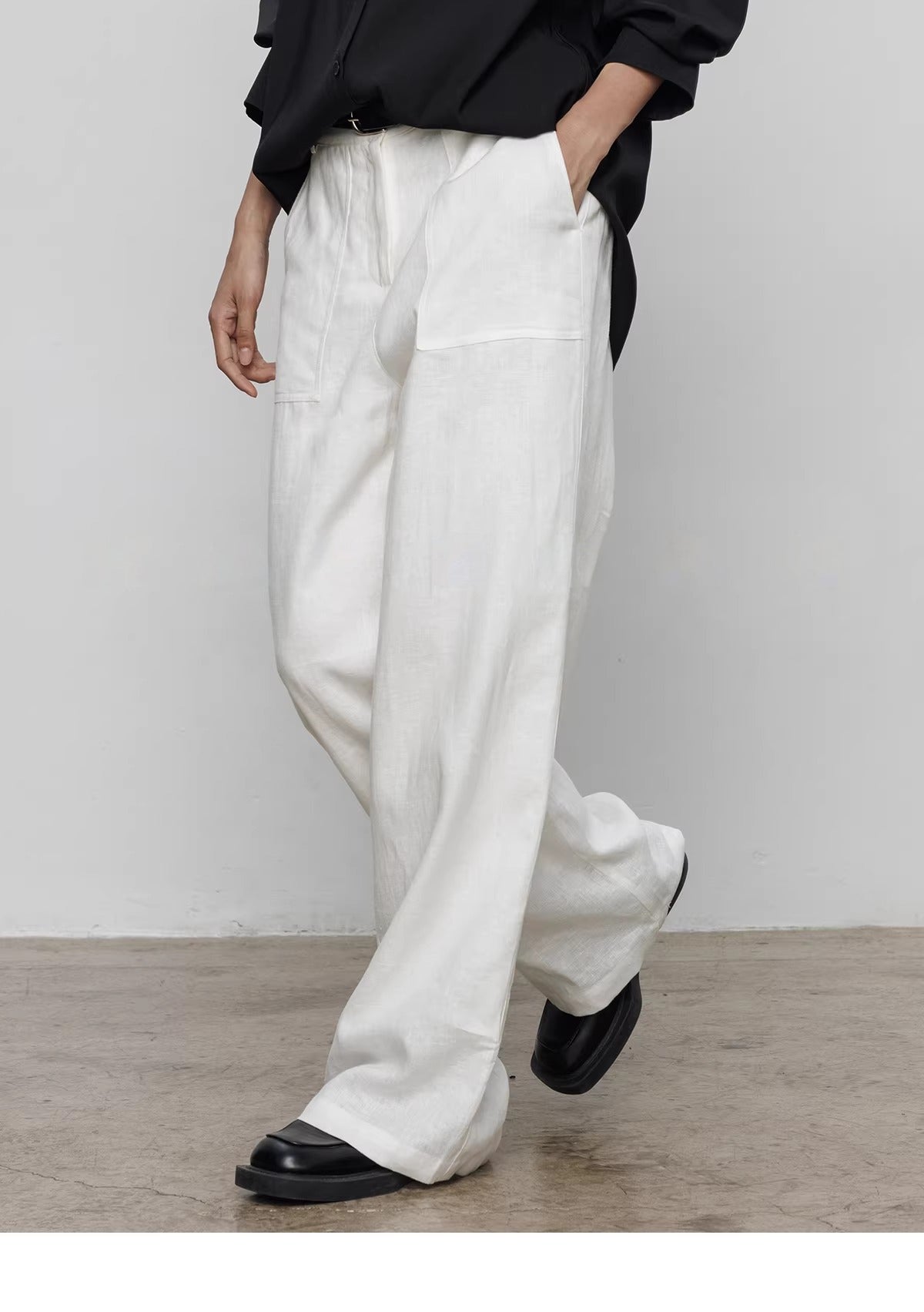 Summer Sleeveless Linen 2-Piece Vest & Pants_BDHL8201