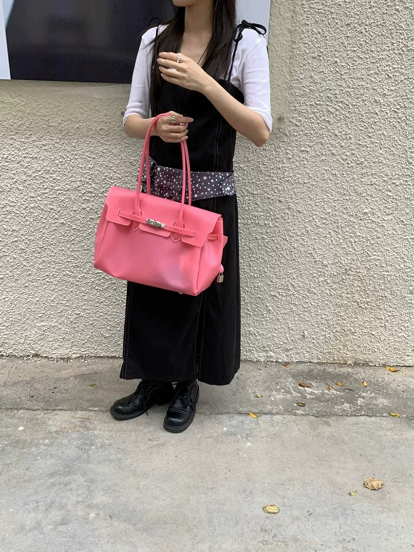 Jelly Turn-Lock Tote Bag_BDHL8250