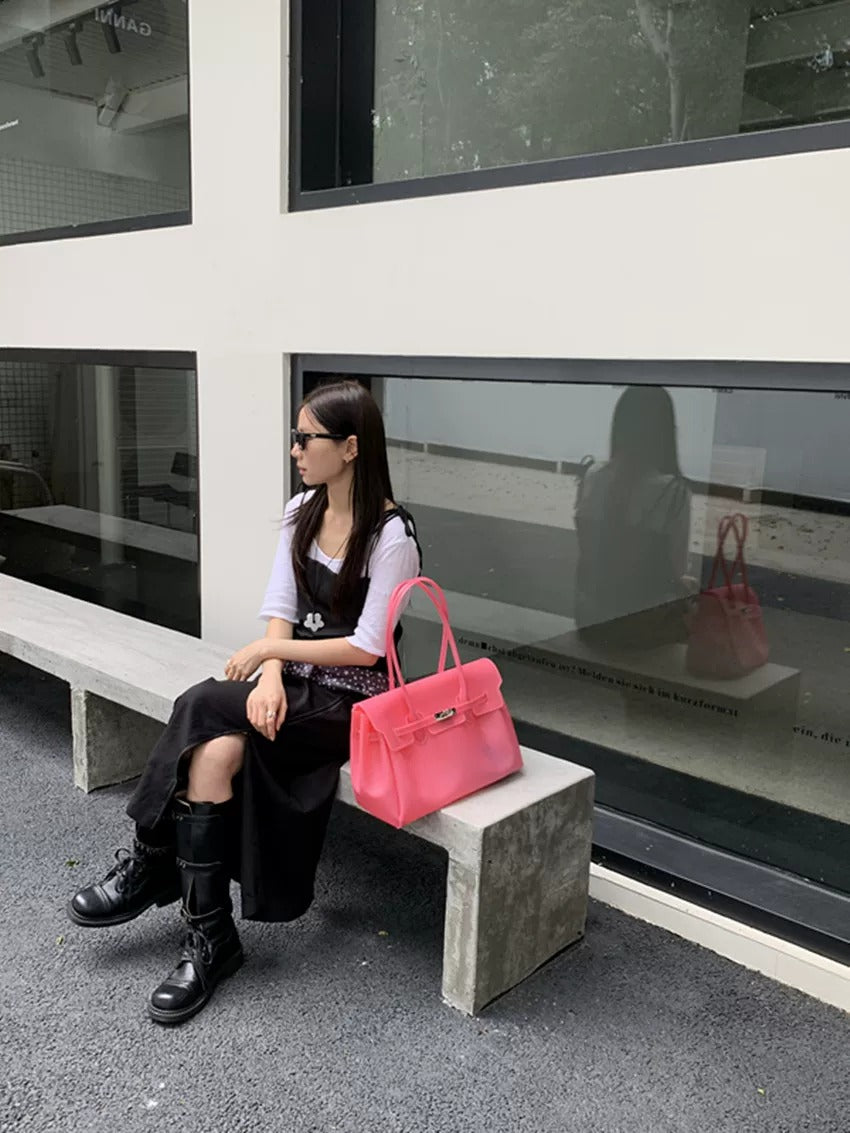 Jelly Turn-Lock Tote Bag_BDHL8250