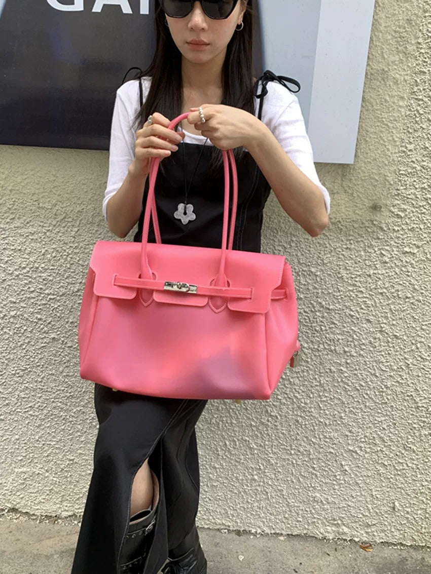 Jelly Turn-Lock Tote Bag_BDHL8250