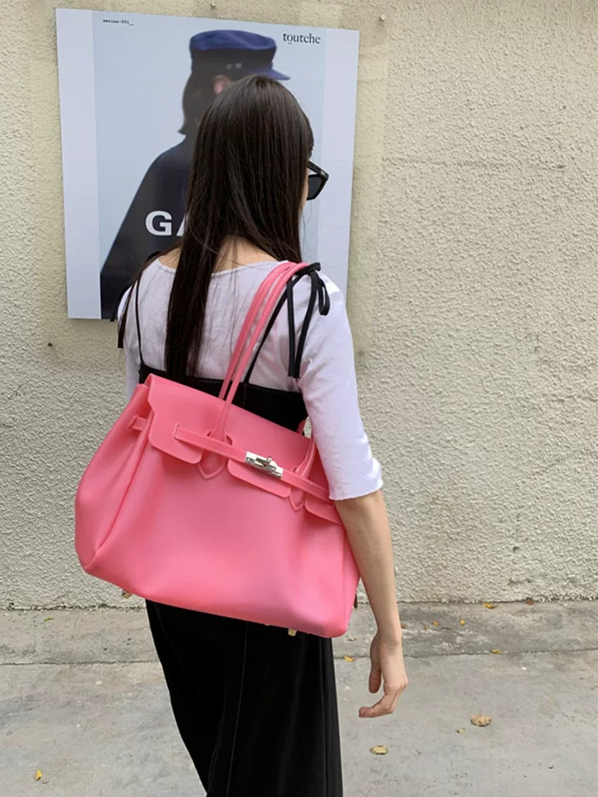 Jelly Turn-Lock Tote Bag_BDHL8250
