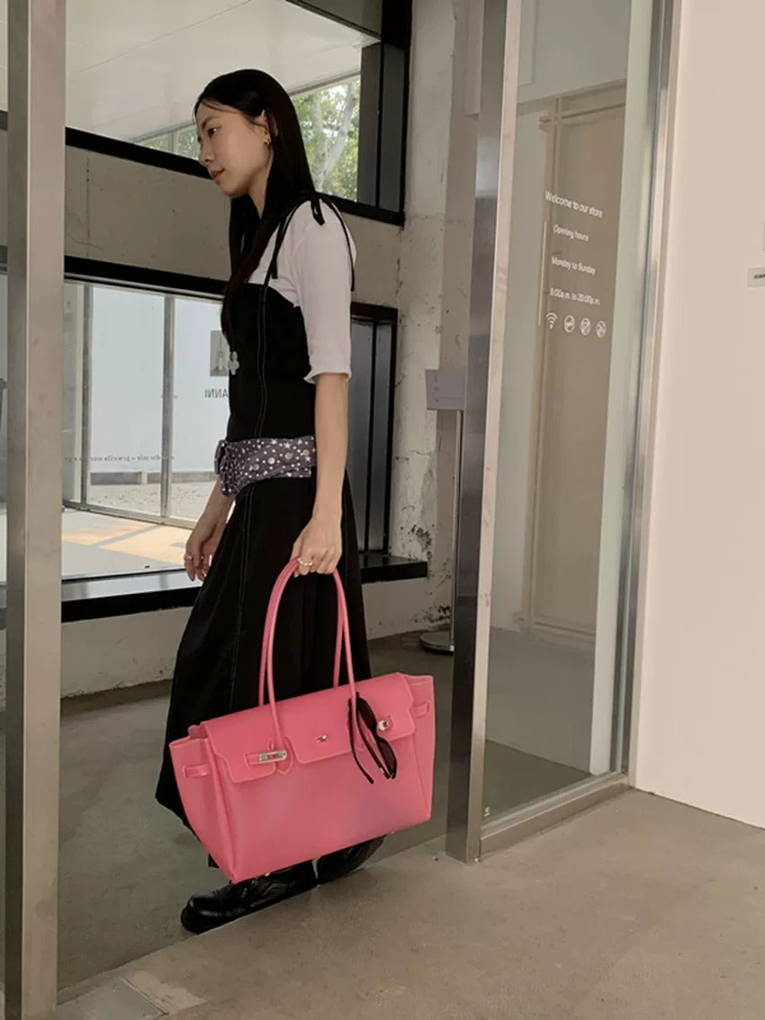 Jelly Turn-Lock Tote Bag_BDHL8250