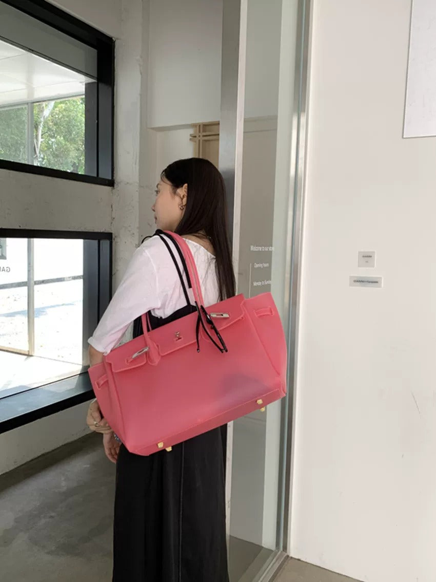 Jelly Turn-Lock Tote Bag_BDHL8250