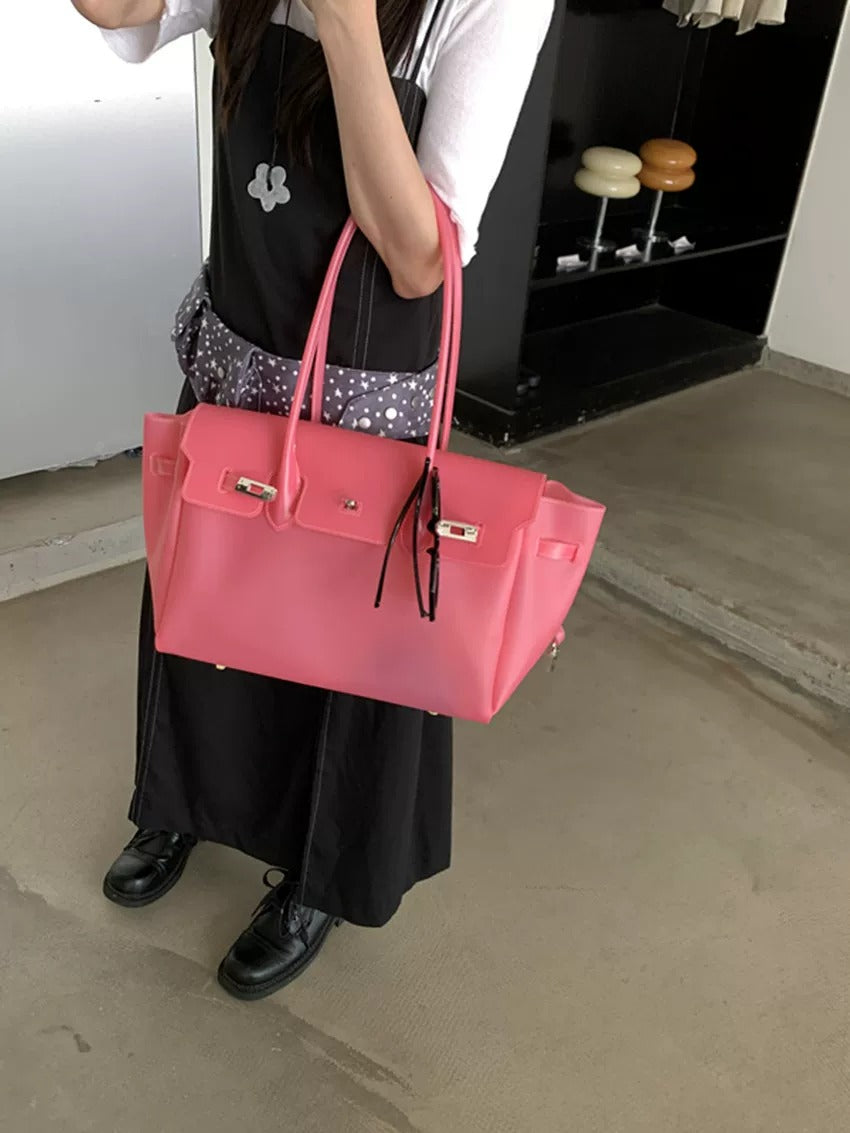 Jelly Turn-Lock Tote Bag_BDHL8250