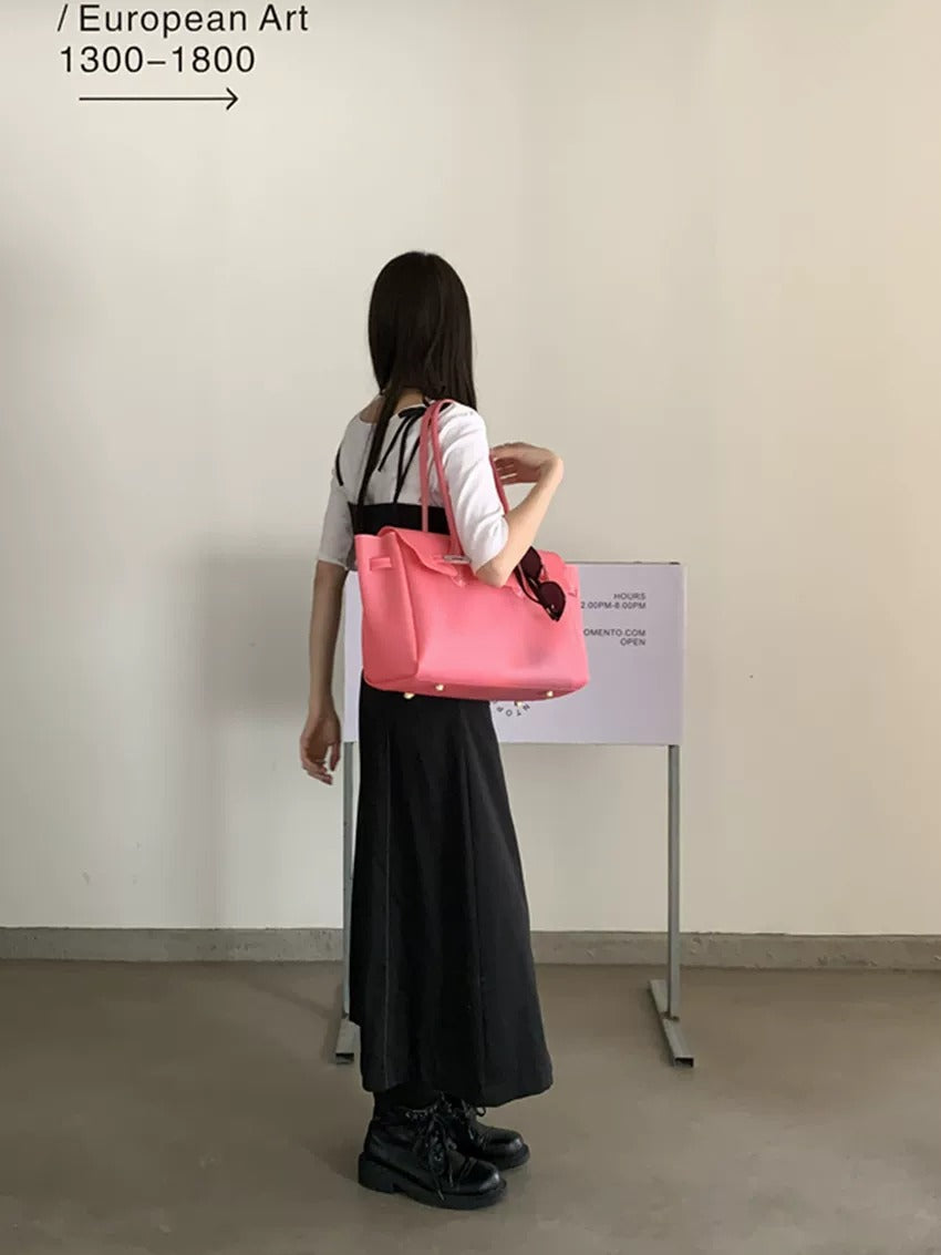 Jelly Turn-Lock Tote Bag_BDHL8250