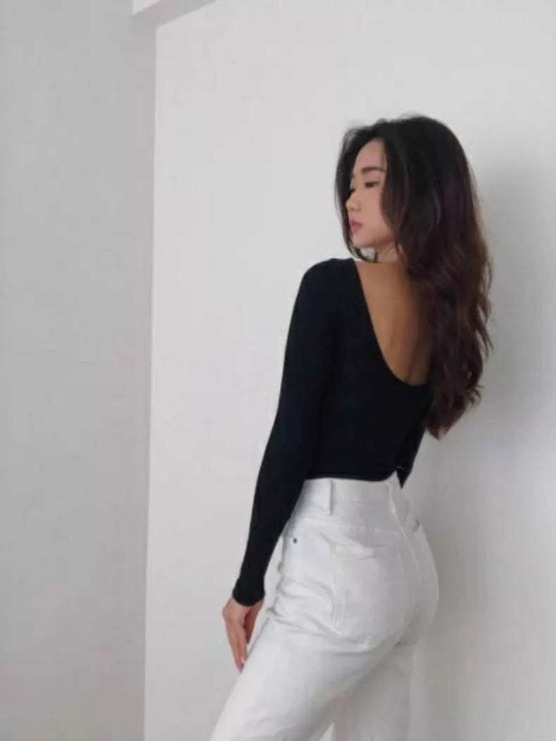 Limited Stock, First Come First Served 【Immediate Delivery】Oversized Open-Front Collarless Top_LCHK/HL9564